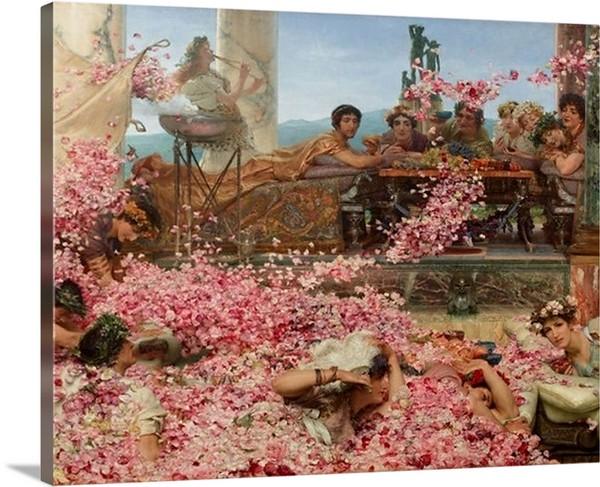 the roses of heliogabalus 1888 by sir lawrence alma tadema the roses of heliogabalus sir lawrence alma tadema canvas print classic art wall art print