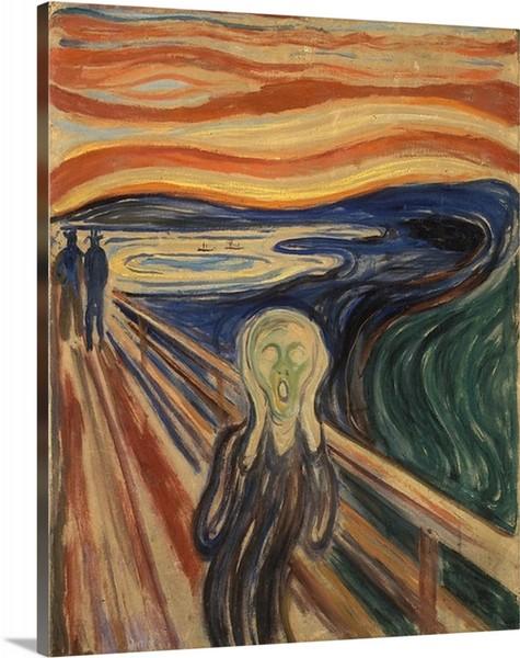 the scream 1893 1893 by edvard munch the scream edvard munch canvas print classic art wall art print