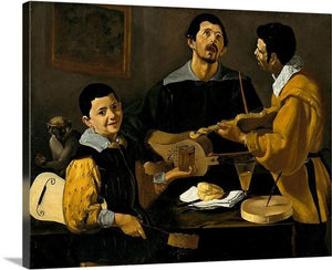 the three musicians 1618 by diego velazquez the three musicians diego velazquez canvas print classic art wall art print