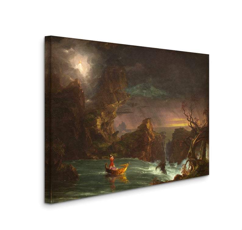 the voyage of life 1842 by thomas cole the voyage of life thomas cole canvas print classic art wall art print