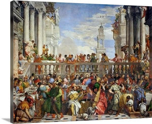 the wedding at cana 1563 by paolo veronese the wedding at cana paolo veronese canvas print classic art wall art print