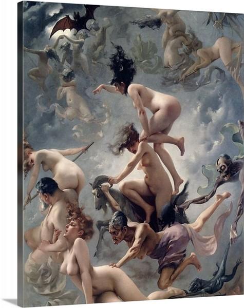 the witches sabbath 1878 by luis ricardo falero the witches sabbath luis ricardo falero canvas print classic art wall art print