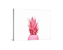 Load image into Gallery viewer, Pineapple Print,canvas print, PINK ART PRINT, wall art print, pineapple gift