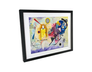 Yellow-Red-Blue by Wassily Kandinsky 1925, Framed home wall decor, Canvas print