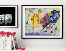 Load image into Gallery viewer, Yellow-Red-Blue by Wassily Kandinsky 1925, Framed home wall decor, Canvas print