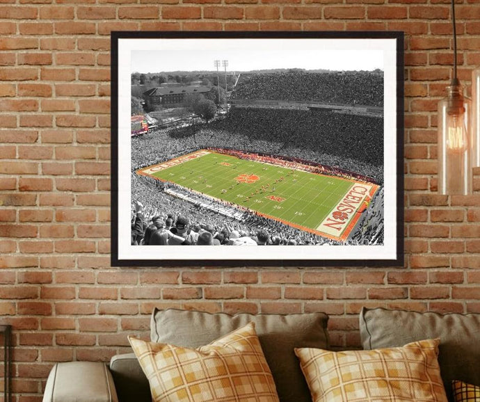 Clemson football Memorial Stadium football stadium Death valley wall art  decor