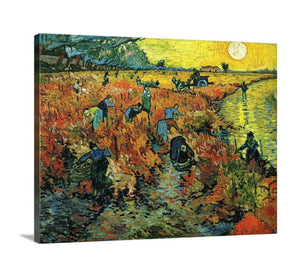 The Red Vineyards by Vincent Van Gogh Van gogh Vincent Van Gogh Art print Farm Vineyards