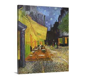 Cafe Terrace at Night by Vincent Van Gogh Van gogh Beach Vincent Van Gogh Canvas print Giclee Print Coffee sign bar sign Cafe