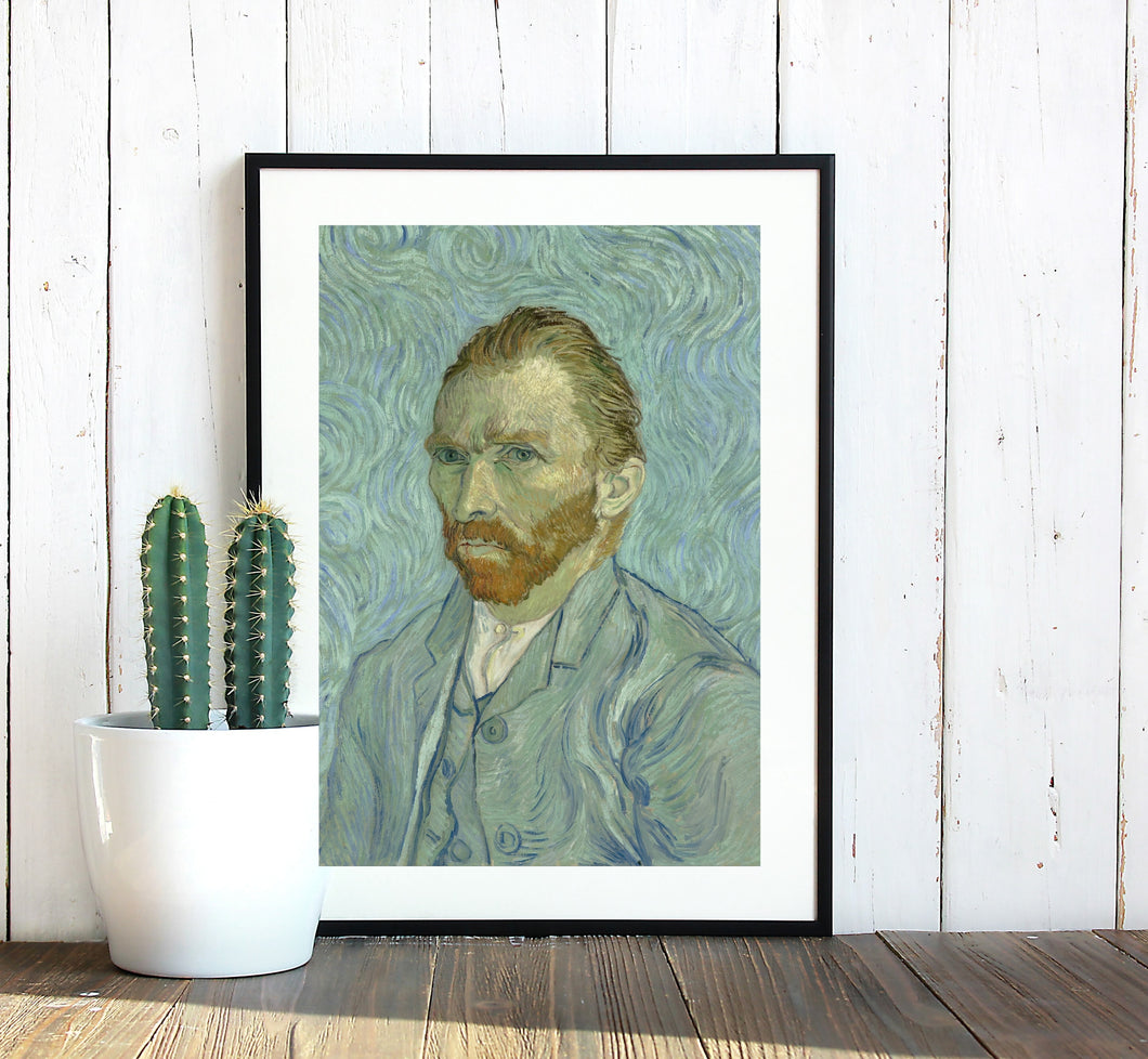 Self Portrait by Vincent Van Gogh Van gogh Beach Vincent Van Gogh Canvas print Giclee Print Self Portrait