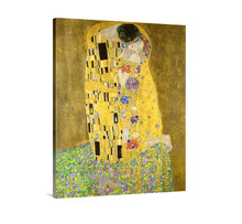 Load image into Gallery viewer, The Kiss by Claude Monet Claude Monet the kiss Monet Art Monet Print Monet canvas gold print