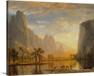 valley of the yosemite 1870 by albert bierstadt valley of the yosemite albert bierstadt canvas print classic art wall art print