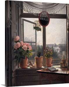 view from the artists window 1825 by martinus rorbye view from the artists window martinus rorbye canvas print classic art wall art print