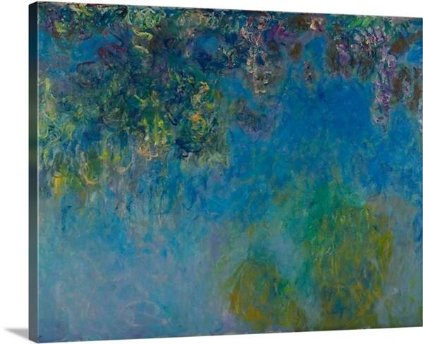 wisteria 1925 by claude monet wisteria claude monet canvas print classic art wall art print