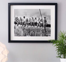Load image into Gallery viewer, New york wall art New York City wall art Black and white photography lunch on a beam Framed wall art New York Landscape Art rpints