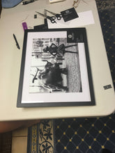 Load image into Gallery viewer, 14x18 black picture frames matted for 11x14 photo, poster, art