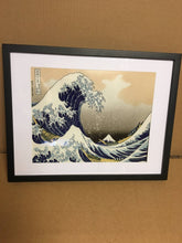 Load image into Gallery viewer, The Great Wave at Kanagawa wall art Framed Great Wave of Kanagawa by Katsushika Hokusai Japanese wall art