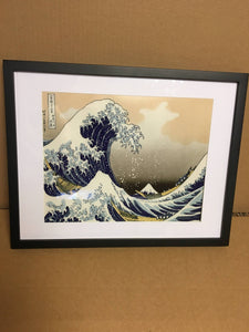 The Great Wave at Kanagawa wall art Framed Great Wave of Kanagawa by Katsushika Hokusai Japanese wall art