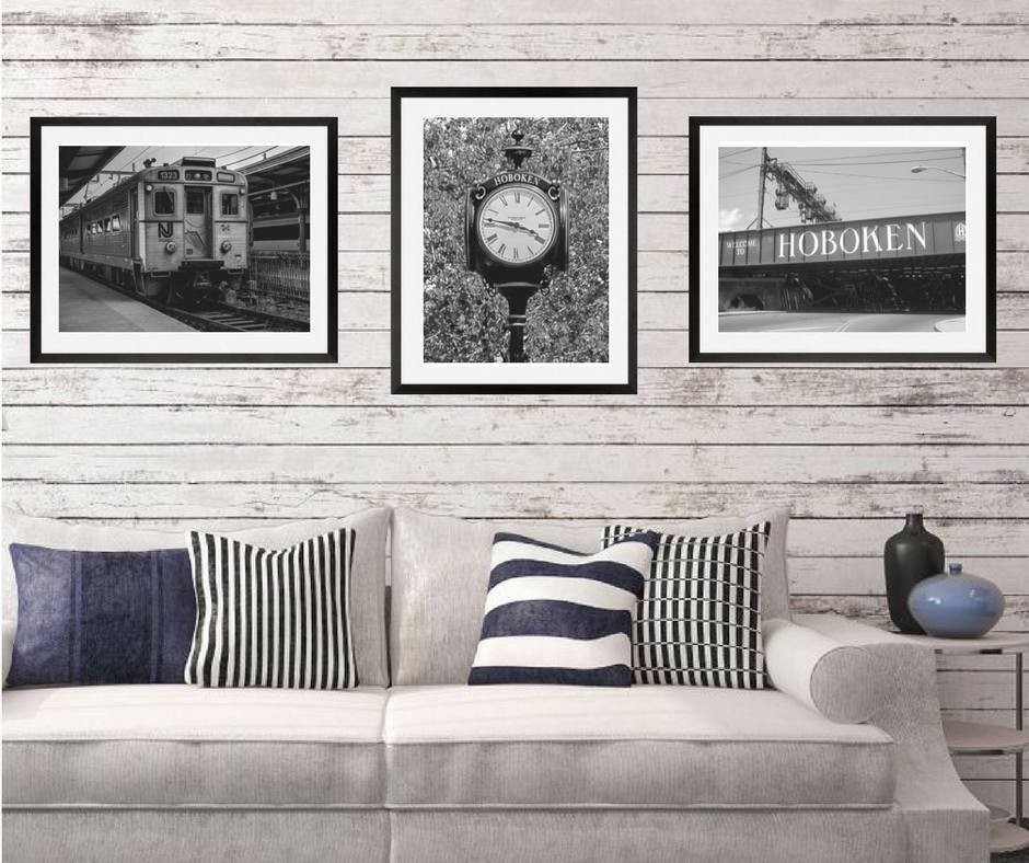 Hoboken NJ framed Wall Art Set of 3 New Jersey – HomedecorMMD