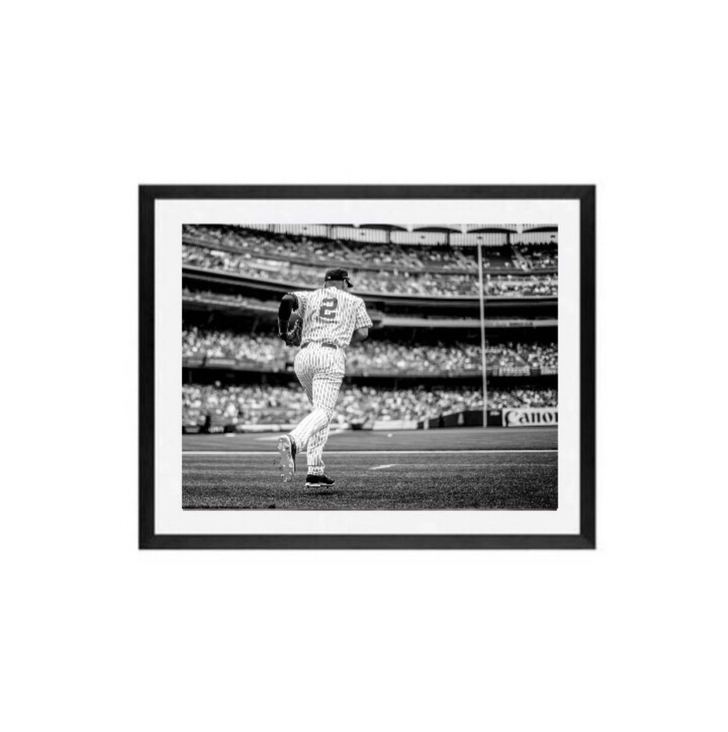 New York Yankees Derek Jeter wall art Framed wall art print Yankee stadium Final game of derek jeter career poster