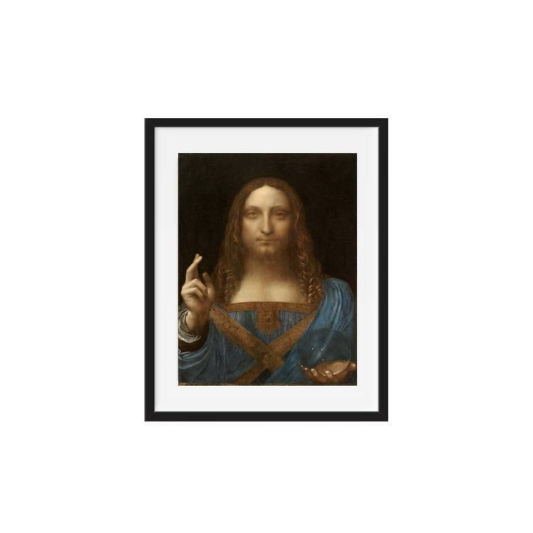 framed wall art Salvator Mundi or art print by Leonardo da Vinci