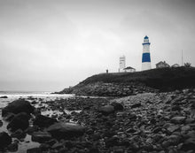 Load image into Gallery viewer, Lighthouse Black and white Art Print of lighthouse lighthouse art Sea Wall Art Lighthouse Print Lighthouse Art Ocean Wall Print