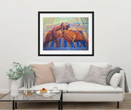 Wall street Wall street poster Bull and bear Office art Wall street Bull Stock Market Charging bull New York Banking finance art