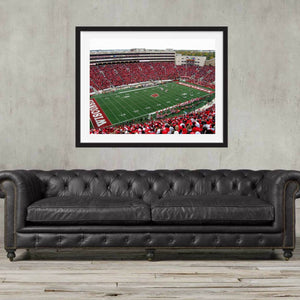 Wisconsin Badgers Camp Randall Stadium football Stadium wall art framed Football Art Madison Wisconsin Gift Poster