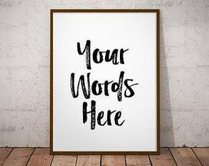 Make your own sign custom quote print personalized wall art frame poem. framed wall art print framed quote print sign custom sign print