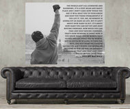 Rocky Balboa rocky balboa quote speech Inspirational Quote Print Motivational Movie posterBoxing