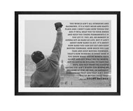 Rocky Balboa movie poster quote Wall Art Print Rocky Balboa poster Rocky Balboa Movie poster Rocky Balboa quote