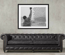 Load image into Gallery viewer, Rocky Balboa poster Rocky Balboa Inspiration poster Balboa Rocky quote Canvas print for wall art