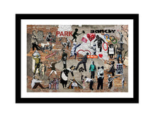 Load image into Gallery viewer, Banksy Graffiti Street Art Collage Banksy street art Banksy mural abstract