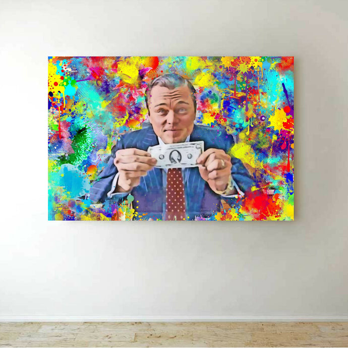 Wolf Of Wall Street inspirational wall art Canvas print Leonardo DiCaprio  Wolf Of Wall Street wall art