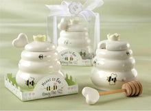 Load image into Gallery viewer, Ceramic Honey Pot with Wooden Dipper Party Favor