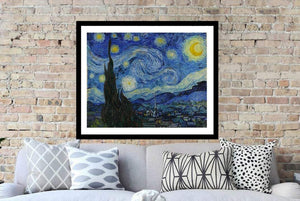 Starry Night Van Gogh Van Gogh print Artwork framed wall art Van Gogh Gogh Starry Night art Poster