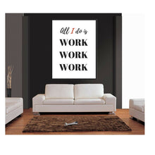 Load image into Gallery viewer, Inspirational Wall art  COFFEE Poster  HUSTLE Poster  WORK wall art print Set of 3 Motivational Quote Modern Art Never give up
