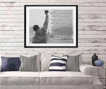 Load image into Gallery viewer, Rocky balboa movie poster Rocky Balboa Rocky poster Rocky quote Boxing poster Boxing Poster gift for him