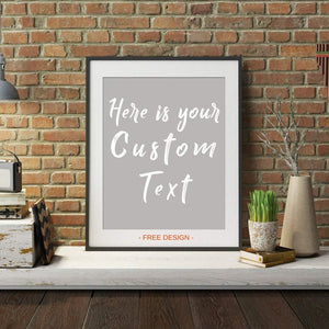 Custom Sign art print Typography Personalized wall art framed Custom Quote print Typography wall art print Custom Print Custom Poster