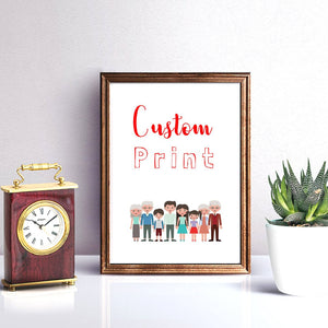 Custom poster with custom sign  Lyrics Print Typography Quote Print Custom quote framed wall art
