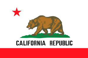 California Poster art print California Flag Print
