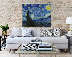 Starry Night Van Gogh Canvas art print framed wall art Van Gogh Gogh Starry Night Poster