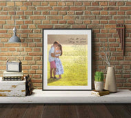 Anniversary gift Wedding anniversary gift Custom print  Custom Lyrics Print Song Lyrics wall art wedding vows Song Lyrics Print