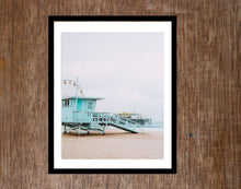 Load image into Gallery viewer, Lifeguard Tower Beach Art print for your home wall art decor framed and art print