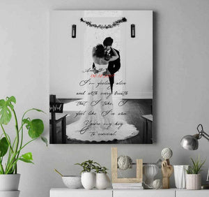 Anniversary Gift first dance Song Lyrics print custom personalized framed wall art