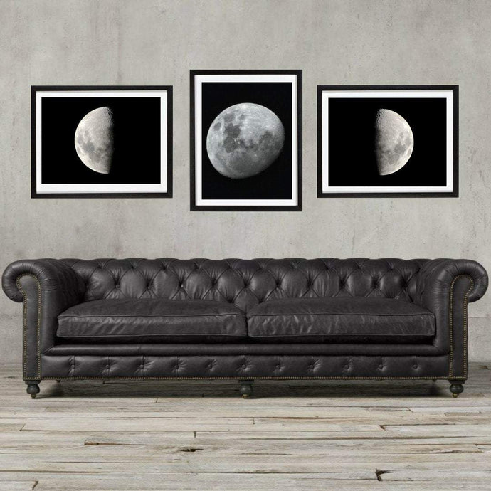 Moon wall art print framed moon wall art moon poster moon decor moon art moon and star moon wall hanging landscape abstract