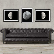 Moon wall art print framed moon wall art moon poster moon decor moon art moon and star moon wall hanging landscape abstract