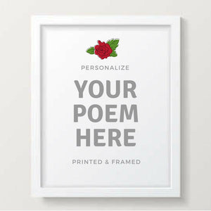 Custom quote print Poem print Vows print Framed anniversary gift Quote print Wall decor Framed poem print Poster