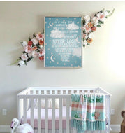 Nursery Sign Custom Wall Art Personalized Sign blue nursery decor Nursery decor Baby Name Sign Nursery Decor son nursery art Poster