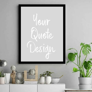 Quote print frame custom quote print door sign hanging sign metal sign office sign quote sign custom poster quote print Poster