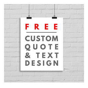 Custom sign art Print typography Personalized Printable Wall Art Custom Calligraphy Your Quote Here Custom Quote Custom Poem Print